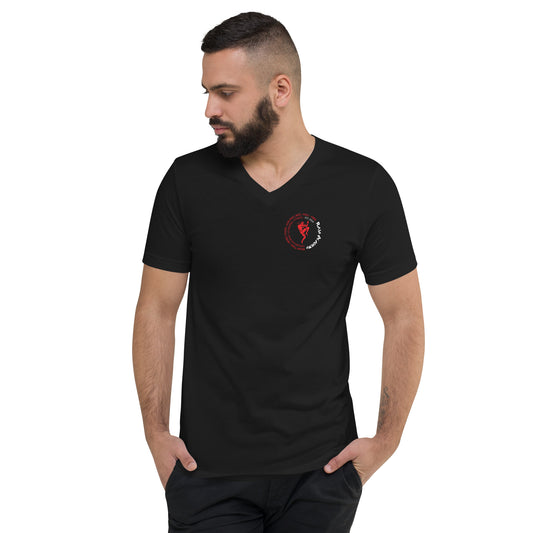 Raja Academy Unisex Short Sleeve V-Neck T-Shirt